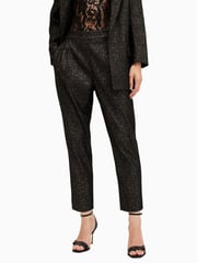 AllSaints Black Aleida Lux Trousers - Image 2 of 6