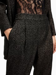 AllSaints Black Aleida Lux Trousers - Image 3 of 6