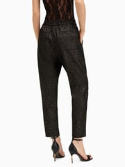 AllSaints Black Aleida Lux Trousers - Image 4 of 6