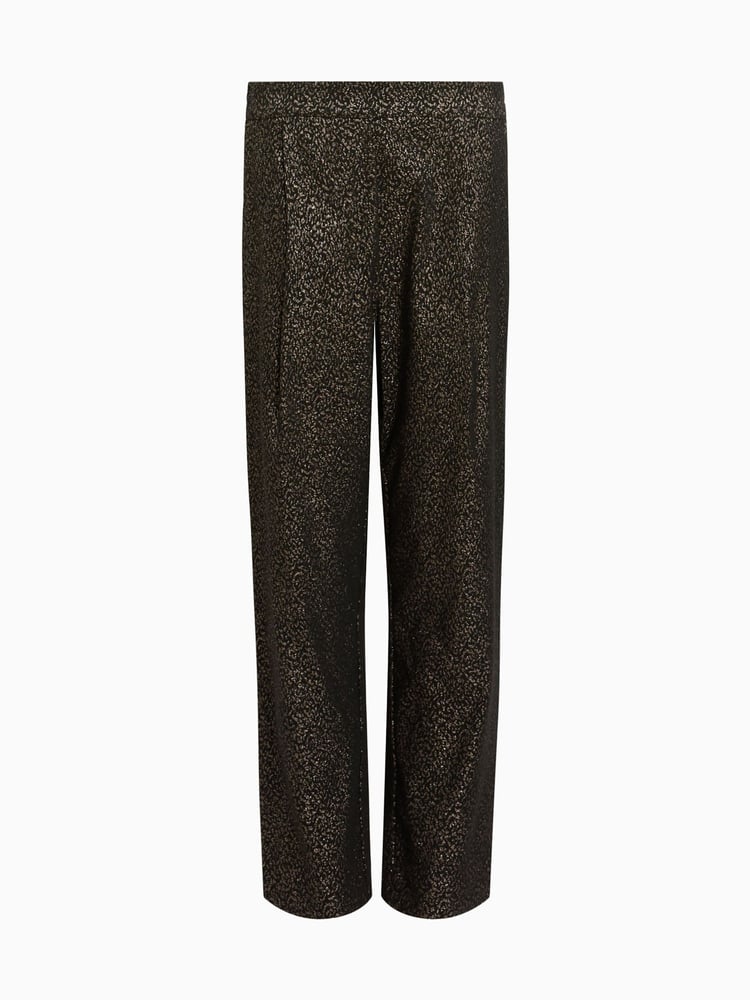 AllSaints Black Aleida Lux Trousers - Image 6 of 6