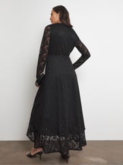 Joanna Hope Lace Wrap Black Dress - Image 2 of 4