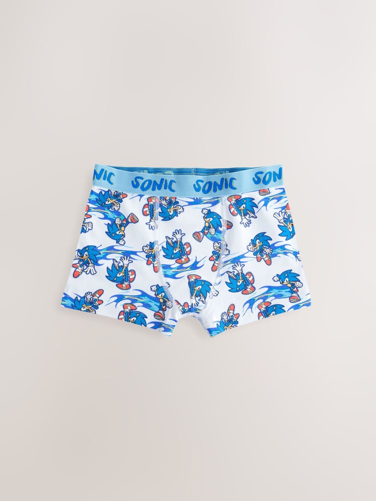 Blue Sonic Boxers 3 Pack (2-14yrs) - Image 2 of 7