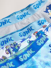Blue Sonic Boxers 3 Pack (2-14yrs) - Image 6 of 7