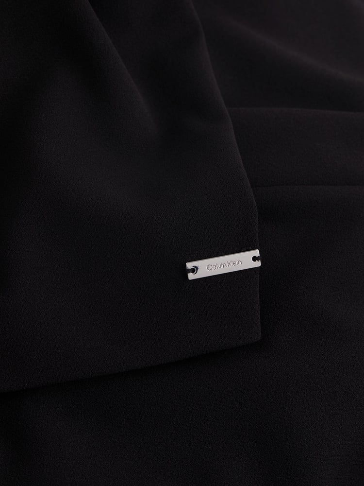 Calvin Klein Black Scuba Crepe Cut Out Dress - Image 3 of 3