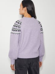 Monsoon Purple Fie Fair Isle Jumper - Image 3 of 3