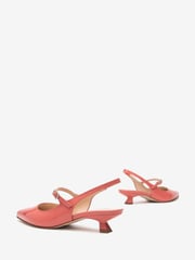 NeroGiardini Pink Leather Slingback Kitten Heels - Image 4 of 5