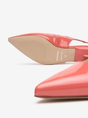 NeroGiardini Pink Leather Slingback Kitten Heels - Image 5 of 5
