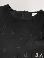Baker by Ted Baker Black Embossed Scuba Dress - Image 3 of 6