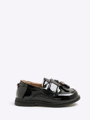 River Island Black Boys Patent Loafers - Image 1 of 5