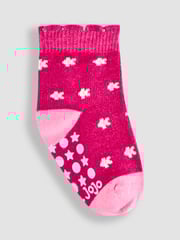 JoJo Maman Bébé Red 5-Pack Socks - Image 4 of 6