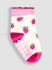 JoJo Maman Bébé Red 5-Pack Socks - Image 6 of 6