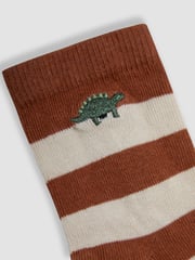 JoJo Maman Bébé Green Printed Socks 3 Pack - Image 6 of 7