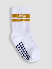 JoJo Maman Bébé White 3-Pack Ribbed Socks - Image 2 of 5