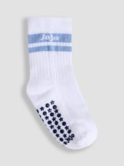 JoJo Maman Bébé White 3-Pack Ribbed Socks - Image 3 of 5