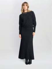 Gina Bacconi Black Goldy Batwing Diamante Jumper - Image 1 of 3