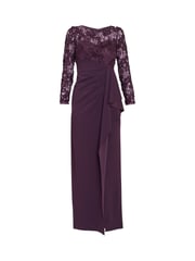 Gina Bacconi Keeley Lace Bodice & Sleeves Maxi Dress - Image 5 of 5