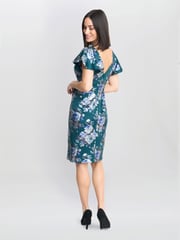 Gina Bacconi Grey Wanda Printed Dress - Image 2 of 5