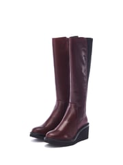 Moda in Pelle Harpette Crepe Wedge Long Side Zip Boots - Image 2 of 4