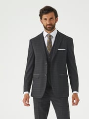 Skopes Green Casey Suit Tailored Jacket Windowpane Check - Image 1 of 5