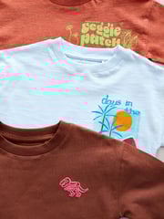 Blue Seaside 100% Cotton Short Sleeve Back Print T-Shirt (3mths-7yrs) - Image 6 of 7