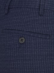 Skopes Blue Tailored Fit Hepworth Check Suit Trousers - Image 6 of 6
