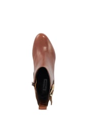 Dune London Brown Oreanix Double Buckle Block Heel Boots - Image 5 of 5