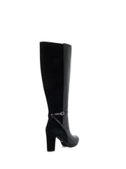 Dune London Black Tariah Block Platform Knee High Boots - Image 4 of 6