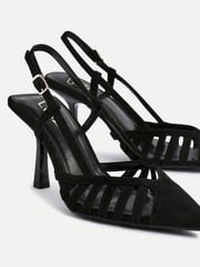 Linzi Black Alias Cut Out Slingback Court Heels - Image 4 of 5