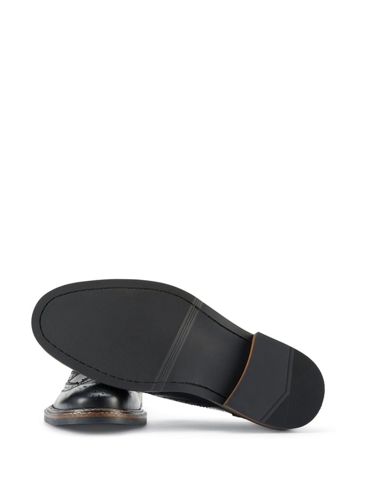 Skopes Black Cognac Chunky Brogue Shoes - Image 5 of 5 Skopes Black Cognac Chunky Brogue Shoes - Image 5 of 5