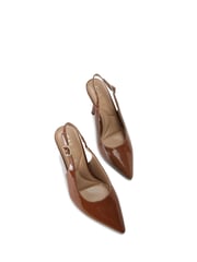 Carvela Passion Sling Court Brown Shoes - Image 3 of 5