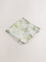 Green Floral Tie and Pocket Square Set - Image 4 of 4