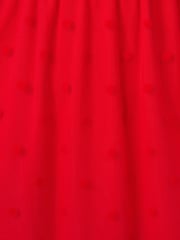 Adrianna Papell Red Dot Tulle Ruffle Dress - Image 7 of 7