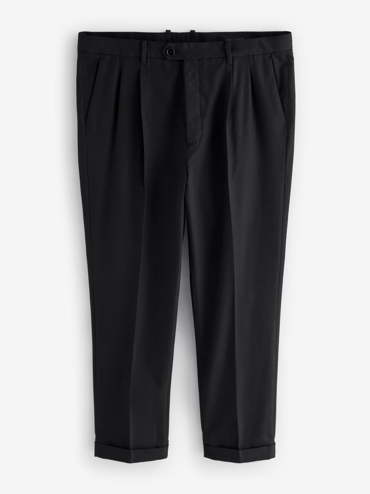 AllSaints Black Tallis Trousers - Image 9 of 9