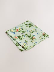 Green Kew Gardens Floral Tie and Pocket Square - Image 2 of 4