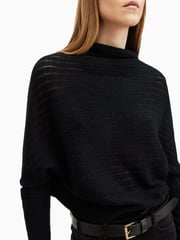 AllSaints Black Ridley Ladder Jumper - Image 2 of 9