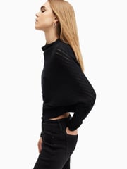 AllSaints Black Ridley Ladder Jumper - Image 4 of 9