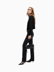 AllSaints Black Ridley Ladder Jumper - Image 6 of 9