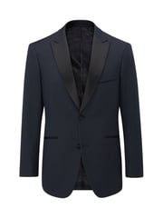 Skopes Blue Tailored Fit Cuba Geometric Dinner Suit Jacket - Image 5 of 6