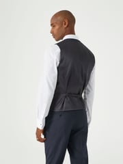 Skopes Blue Single Breasted Cuba Geometric Dinner Suit Waistcoat - Image 2 of 3