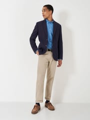 Crew Clothing Company Blue Banbury Wool Blazer - Image 3 of 5