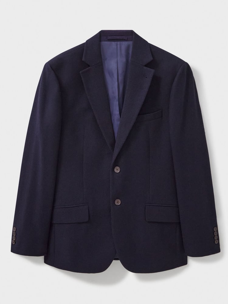 Crew Clothing Company Blue Banbury Wool Blazer - Image 5 of 5