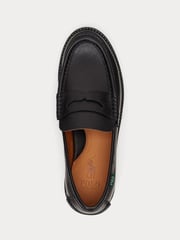 Polo Ralph Lauren Black Jett Penny Leather Loafers Shoes - Image 4 of 4