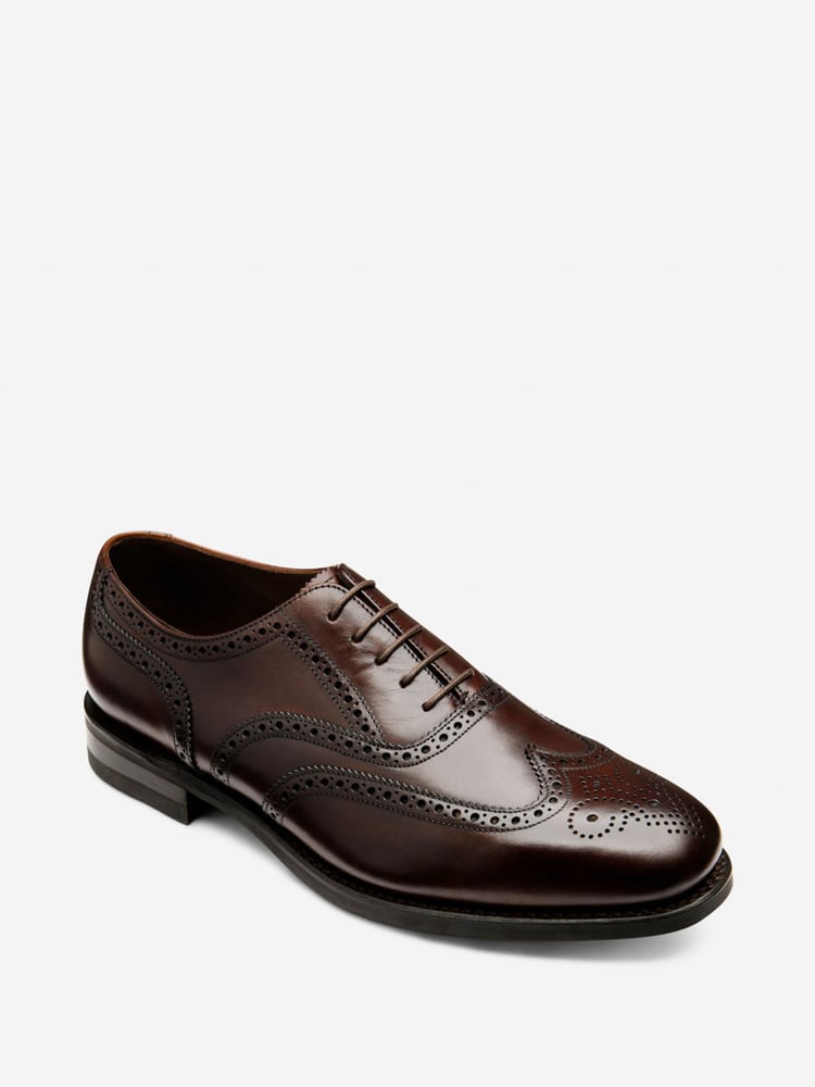 Loake Calf leather Oxford Brown Brogues - Image 2 of 4