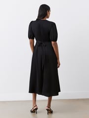 Finery Black Kimberley Crepe Midi Dress - Image 2 of 4