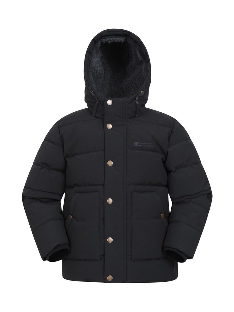 Mountain Warehouse Manta Wattierte Jacke mit Teddyfutter für Kinder - Bild 1 von 5