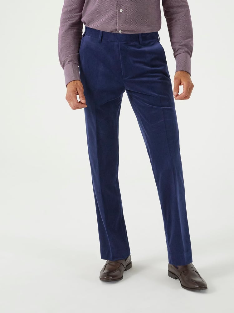 Skopes Blue Atkinson Co-ord Tailored Suit Trousers - Image 1 of 4