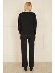 Yumi Black Sequin Butterfly Jumper - Image 4 of 5