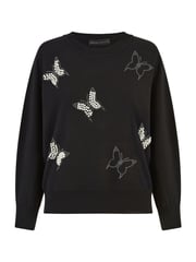 Yumi Black Sequin Butterfly Jumper - Image 5 of 5