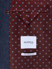 Skopes Blue Tailored Fit Tweed Effect Newsam Jacket - Image 6 of 6