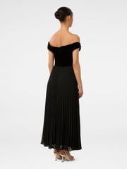 Forever New Black Petite Rebecca Off Shoulder Velvet Gown - Image 2 of 4